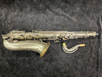 19th Century 'LAIGNEL' Silver Tenor Saxophone - Keys to Low B!